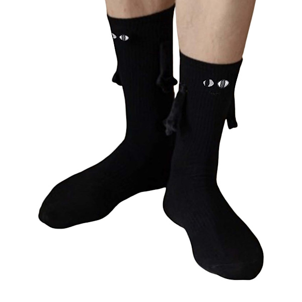 2 Par Soks til Par, Magnetiske Sjove Soks der Holder Hånd