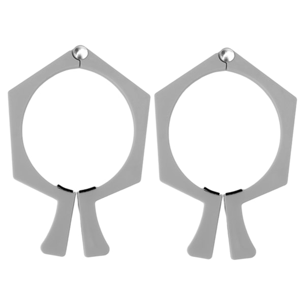 Sublimeringsmuggar Nypklämma för 20oz Muggar, ABS Mugghållare Säkerställer Perfekt Glaskvalitet, Hexagonform För Enkel Placering På Skrivbordet, Grå (2st)