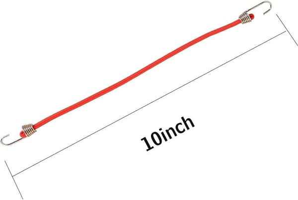 20 pakker mini - 10 tommer elastisk gummisnor, elastisk snor med krog f