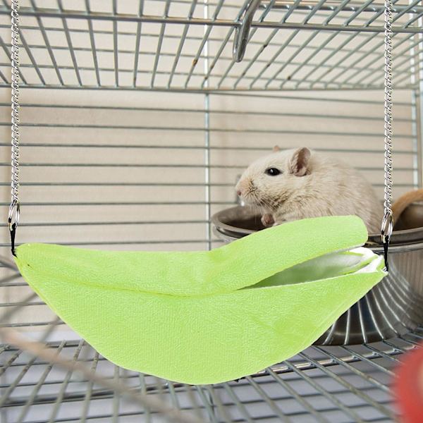 Bananformad hängmatta för hamster, husdjurssäng, varm hängmatta, husdjursburtillbehör, råttsömnbo, godisglidare, hamsterfågel