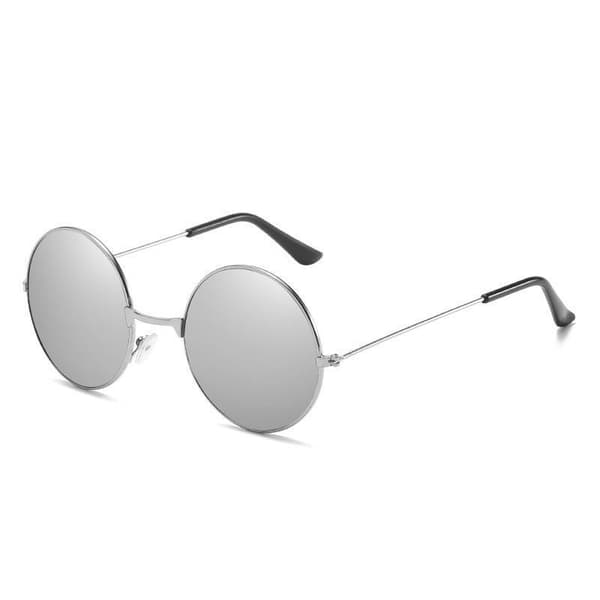 5 par trendy runde 1960'er John stil multi-farvede runde solbriller