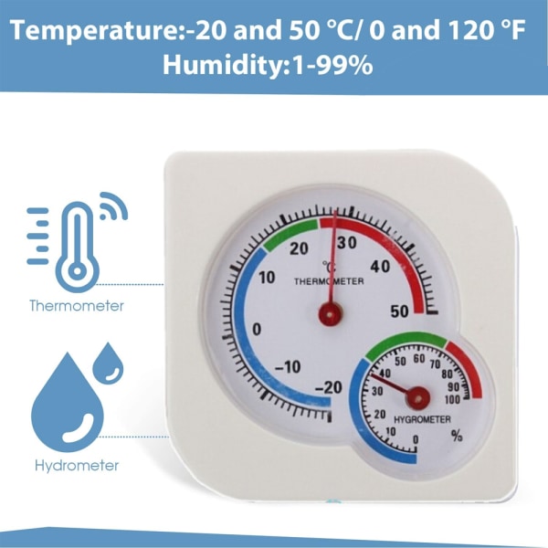 Indendørs Termometer Overvågningsmåler Temperatur Luftfugtighedsmåler