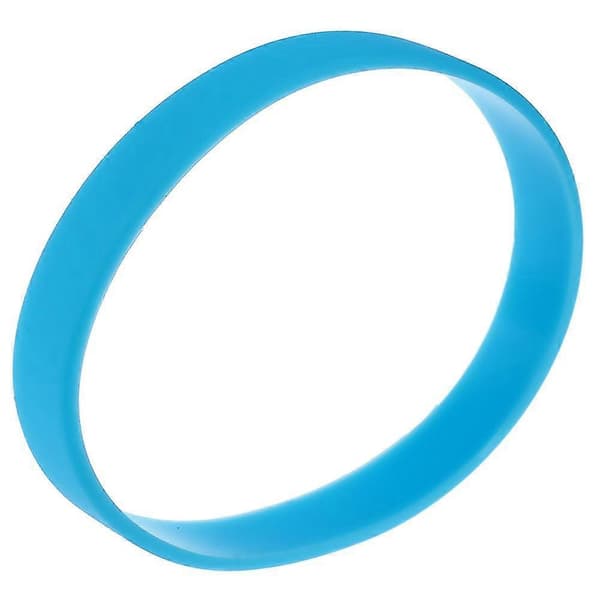 2 stk Mote Silikon Elastisk Armbånd Håndleddsbånd Mansjett Armbånd - Himmelblå & Rød