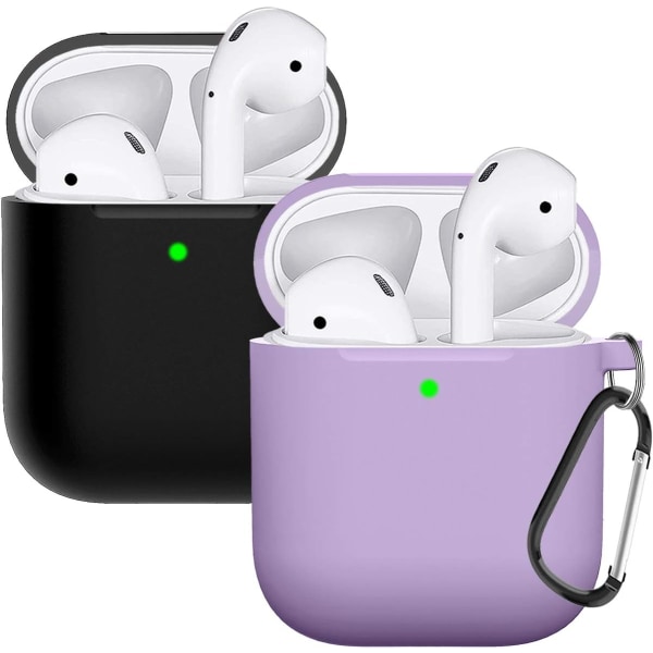 Kompatibelt AirPods deksel, silikonbeskyttende hud for