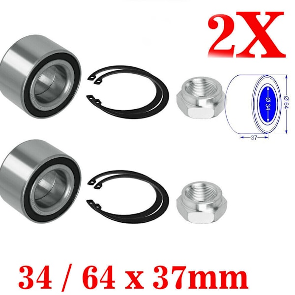 2X KNOTT Radlager Satz 34/64x37mm / 3464 Ecolager Kompaktlager SET 45887.10