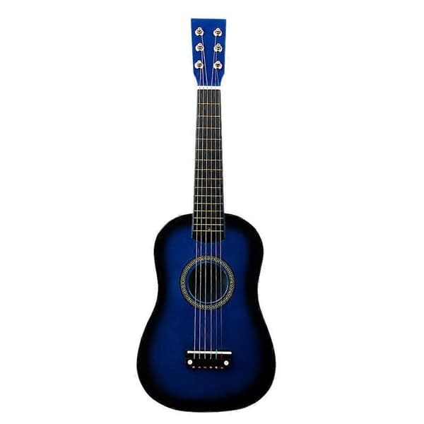 23 tums folkgitarr nybörjarmusikinstrument 6-strängad gitarr barnleksak (rosa)