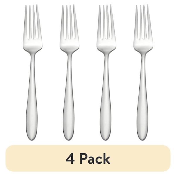 (4-pack) Solefield middagsgaffel i rostfritt stål, hög kvalitet, diskmaskinssäker