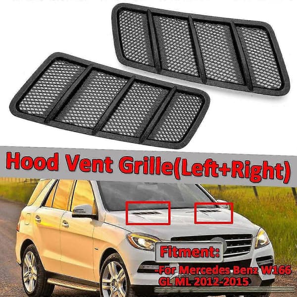 2x Sidohuv Vent Grille Kåpa För W166 Ml Gl Klass 2012-2015 1668800105 1668800205