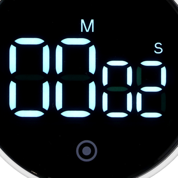 Elektronisk Timer med Stativ Digital Display Magnetisk Tidshåndtering Timer til Kontor Køkken, Hvid