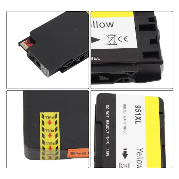 Skrivarpatron för HP 951XL 8610 8600 251dw 276 8620 Kontor Skola Bläcktillbehör Gul