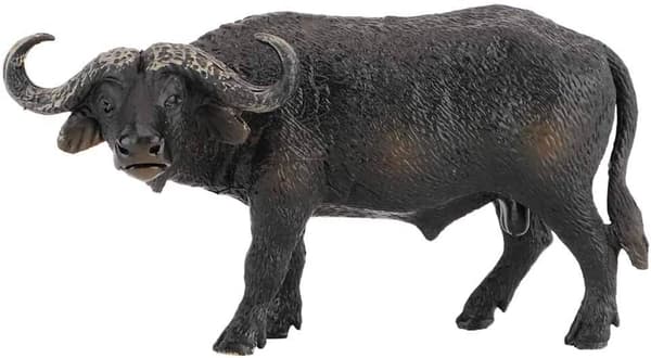 Djurmodell Leksak Simulering Buffel Miniatyr Djurleksak Samling