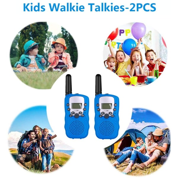 Retevis RT388 Barne-Walkie Talkie PMR446 8 Kanaler Radiosett Kin