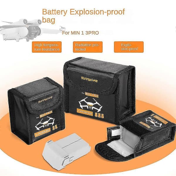 Lipo Batteri Sikker Eksplosjonssikker Beskyttende Oppbevaringspose For Mini 3 Pro Drone Tilbehør (s, for 1