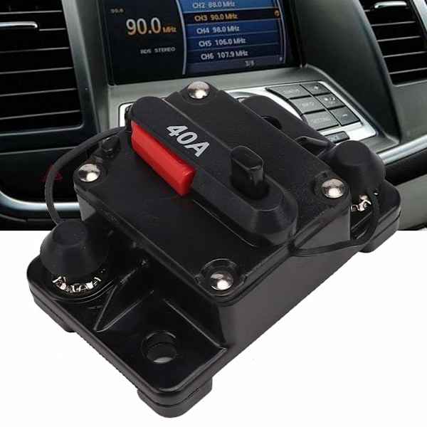 12V 30A / 40A / 60A (40A) autonpalautuva sulake, stereon autosulakkeen katkaisija