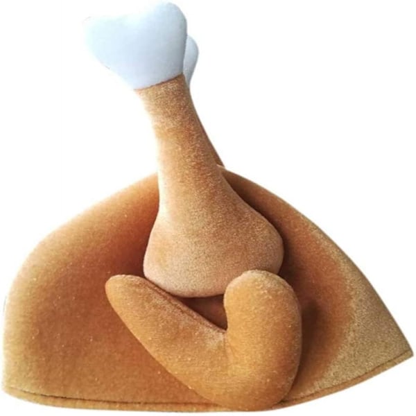 Rolig Kalkonmössa för Thanksgiving, Design med Rörliga Ben Bekväm Andningsbar Foder Plyschhatt, One Size Passar De Flesta Vuxna och Barn