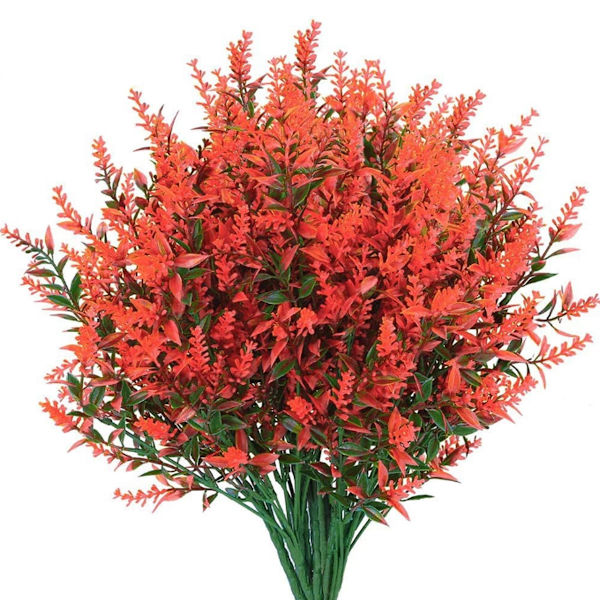8 Bundter Kunstige Blomster Udendørs UV-Resistente Kunstige Blomster