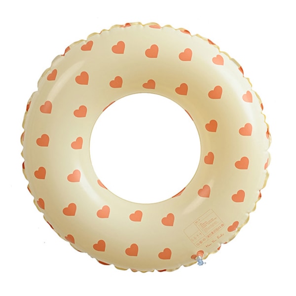 Environmentally friendly PVC thickened inflatable retro love swimming ring