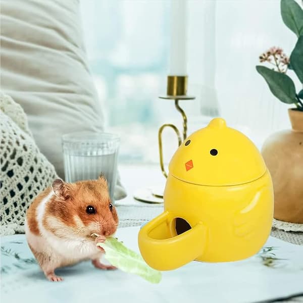 Keramisk Vanddispenser til Smådyr, Hamster Foder Skål, Automatisk