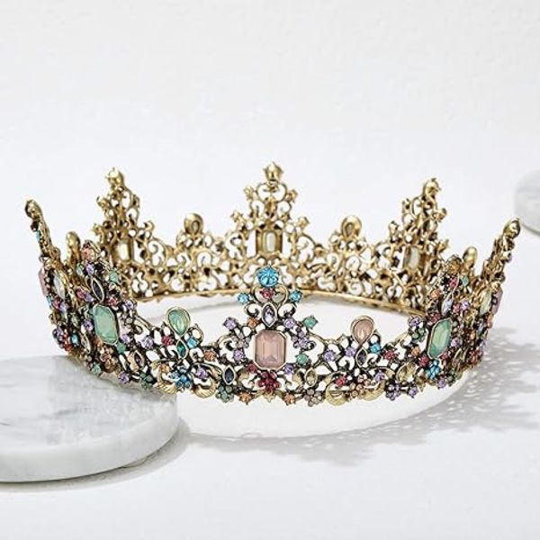 Edelsten Barokk Dronningkrone – Rhinestone Bryllupskrone og Krone