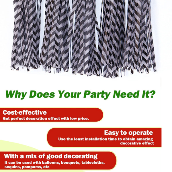 30 kpl Paper Tassels -riipuksia, DIY-riipusnauha, raidallinen paperi