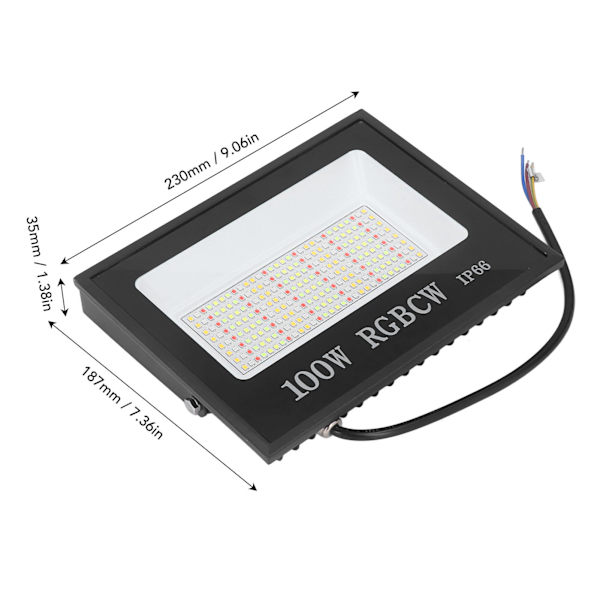 LED-ulkovalaisimet Bluetooth RGBCW -värimuutoksella, sopii lavavalaistukseen, ohjattavissa sovelluksella, ulkokäyttöön puutarhaan 85‑265V