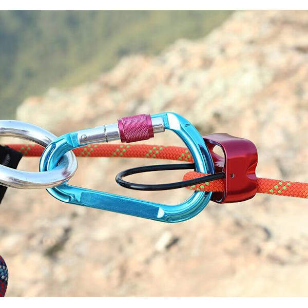 Klatring Abseiling Belay Device ATC Rappelling Descender V-rille