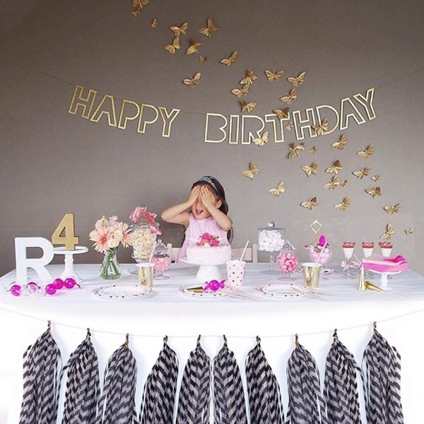 30 kpl Paper Tassels -riipuksia, DIY-riipusnauha, raidallinen paperi