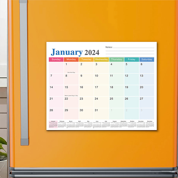 ZEEYUAN Fotokalender 2024-2025 Bordkalender för egna foton 10x15 till instickning Kalender till att designa själv