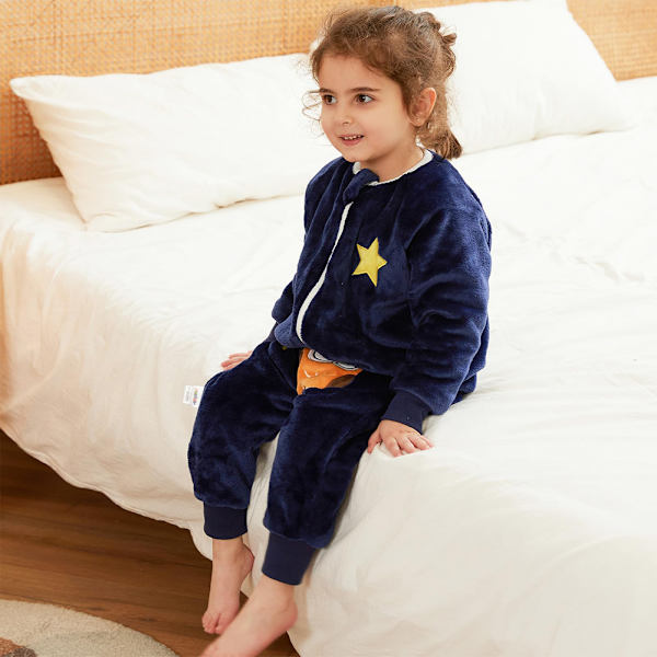 Babysovepose med føtter, myk og komfortabel sovepose med ben Vinter Søte dyreprint for babysovepose med føtter Vinter (Unisex)