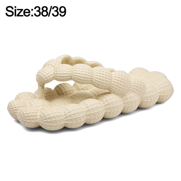 Bubbel Slides Flip Flops för Kvinnor Män, Tjockare Dämpad