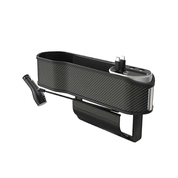 Bil Organizer Multifunktionel Bil Opbevaringsboks Bil Interiør Tilbehør Opbevaringsboks Type-c Dobbelt Usb Wir