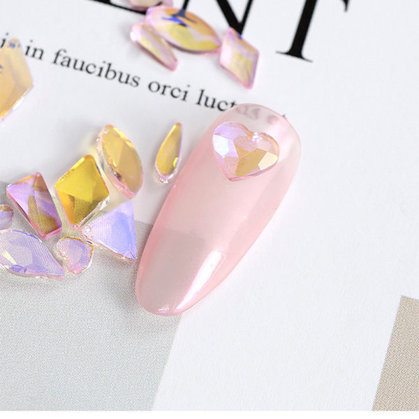 Sekalaiset Litteät Kynsihelmet, Helmi-Rhinestones, Kynsi-Art-Suunnitteluun