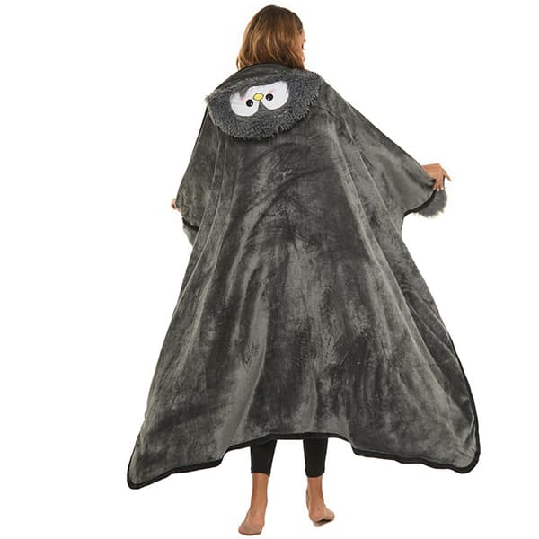 Gaver til kvinder, bærbar tæppe til kvinder, pingvin gave til kvinder, sofa tæppe, pingvin tæppe, varmt og krambart tæppe, fluffy, tæppe med hat og