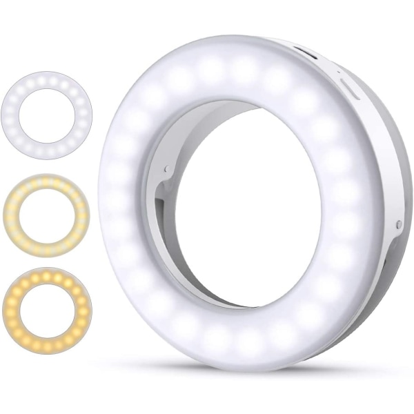 Selfie-valo, Selfie-valo puhelimeen, Rengasvalo puhelimeen, 40 LED