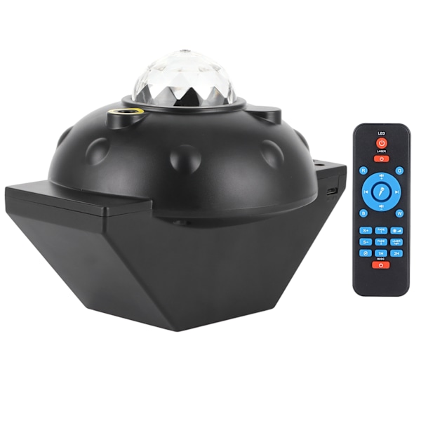 Bluetooth Projektorlampa Multifunktionell Fjärrkontroll Timer USB-lampa för Semesterfest 100-240V UK-kontakt