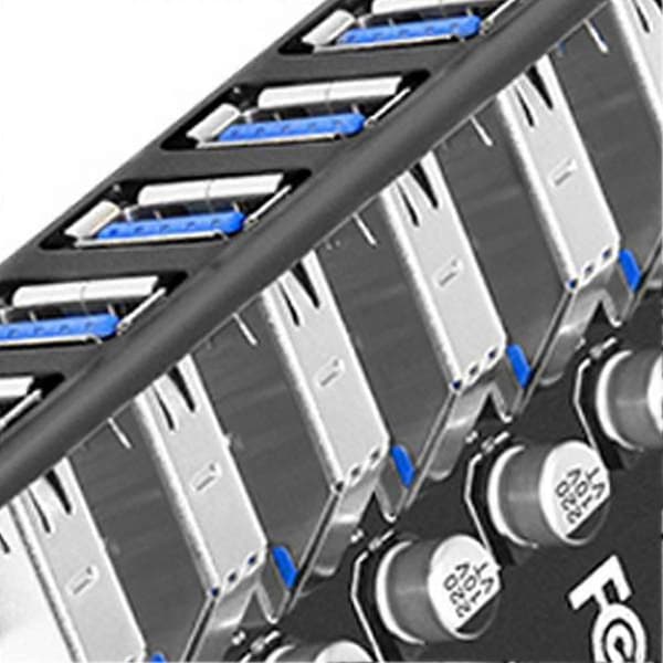 USB 3.0 PCI-e Expans Adapter 7-port Hub Adapter PCI-e Expander PCI för stationär dator