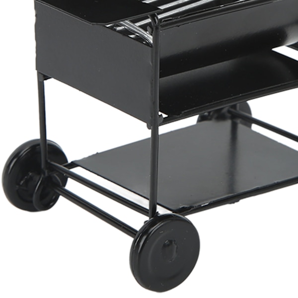 1/12 Nukkekodin Miniatyyri BBQ-Grilli Mini BBQ-Grilli Uuni Malli RC-Auton Koriste BBQ-Vaunu Malli
