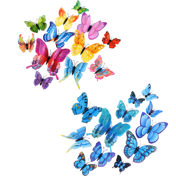 24st 3D Butterfly Wall Stickers Butterfly Wall Decals Room Wall