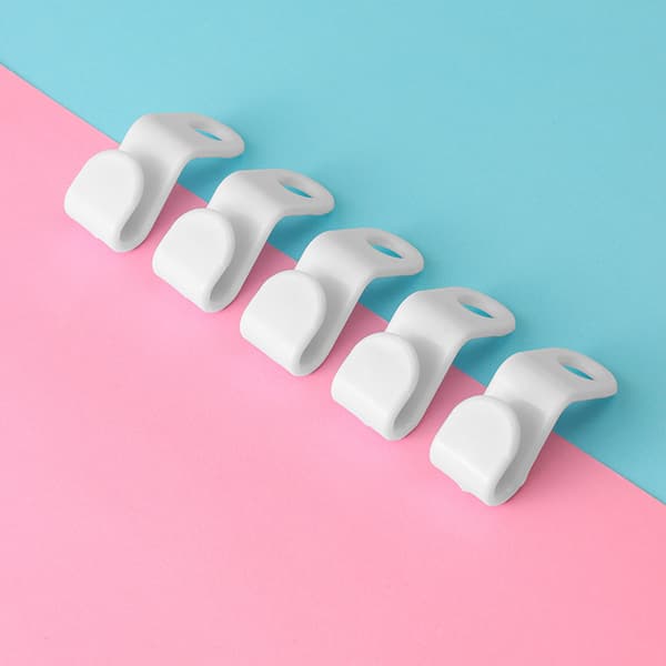 30 stk. 2 cm hvid multifunktionel husholdningsopbevaringsreol krog fold