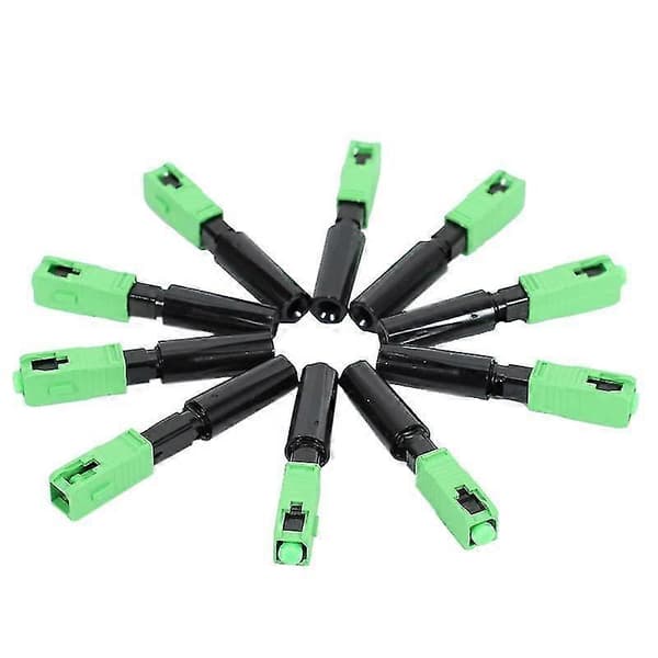 30 kpl Ftth Upottettu Nopea Liitin Sc/ Vihreä Muovi Kuituoptiikka Liitin