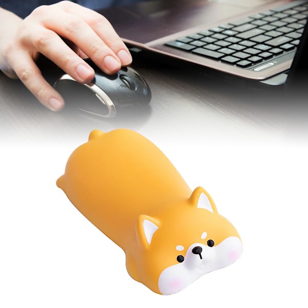 Tangentbord handledsstöd tecknad djur stil mjuk bekväm trötthet lindring tangentbord handledsstöd för hem spel kontor Shiba Inu