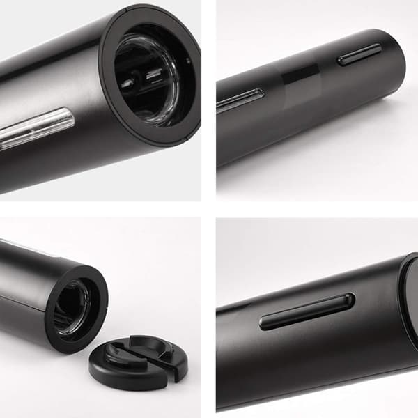 Sähköinen pullonavaaja USB-latauskaapelilla, folioleikkurilla, viinille