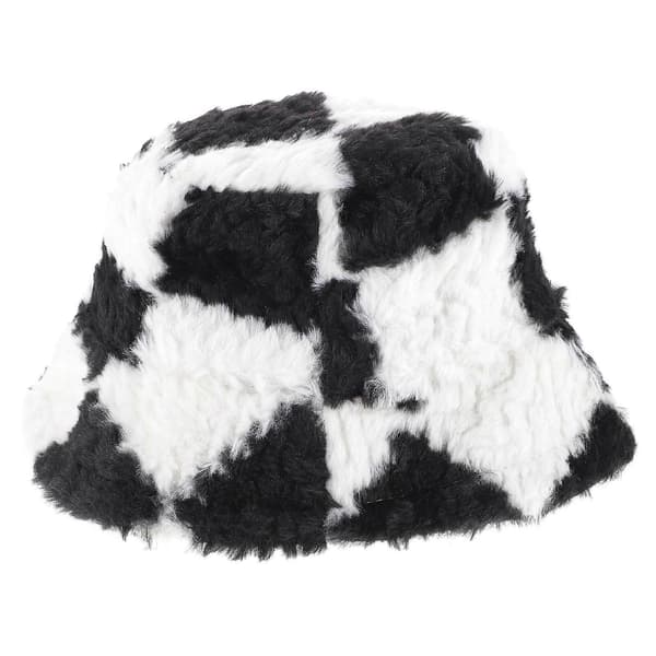 Vinterplysch Bucket Hat Vinterfiskarhatt Trendig Varm Bucket Hat för kvinnor
