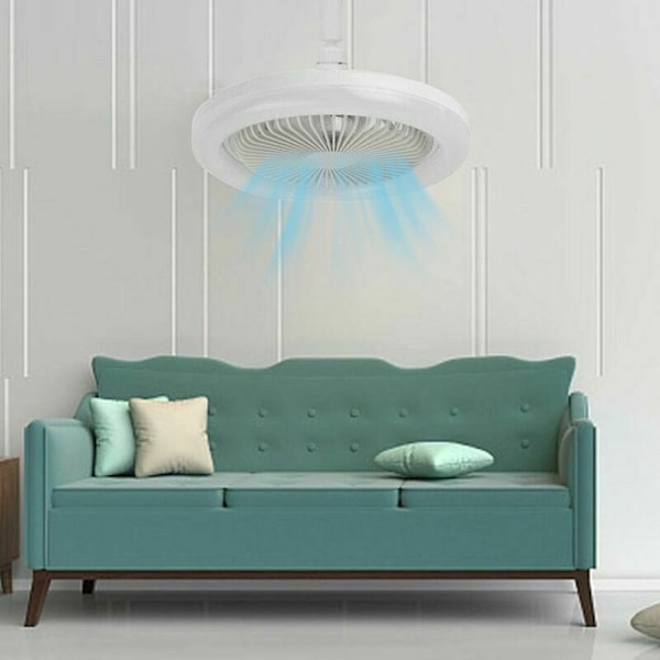 Hållbar & Funktionell Sockelfläktlampa, 30W Dimbar LED-lampa med Fläkt för Optimalt Luftflöde i Dina Inomhusutrymmen