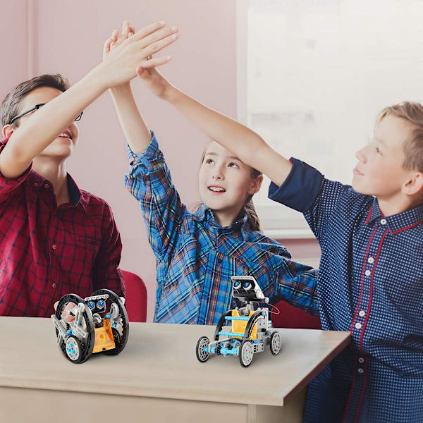 STEM Pedagogisk Leksak, Solcellsdrivna Robotar För Barn, DIY Vetenskapskit, Pedagogisk Gåva, Robotset, Lärande Genom Lek, Giftfria ABS-Material