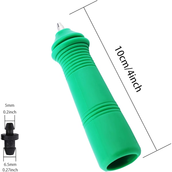 Irrigationsrörsplugg, droppbevattningsändförslutning, kemikaliebeständig hullingplugg, designad för utomhusvattningstillbehör, 50 st bevattningsrör