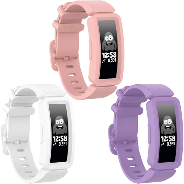 Kompatibel med Fitbit Ace 2 Bånd til Børn 6+, Blød Silikon Br