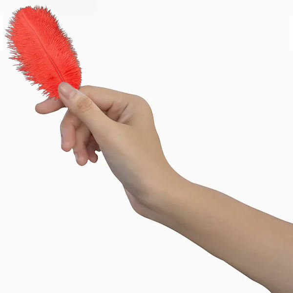 10 stk Engros 10 stk naturlige hanstruds fjer 25-30 cm/10-12 tommer Stor blød rød