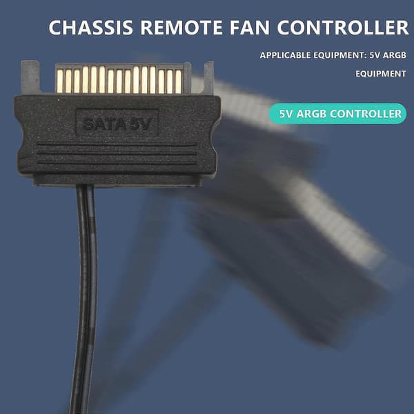 5v Underbar Argb Kontroller Sata 3-pin Strömförsörjning Stationär Dator Chassi Fjärrkontroll Fläkt Led Vattenkylare För