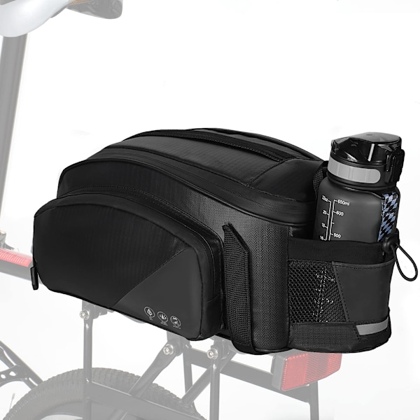 Cykeltasker til Bagagebærer, 11L Bagagebæretaske, Vandafvisende & Reflekterende Cykeltaske Bagagebærer, Multifunktionel 3-i-1 Bagagebæretaske